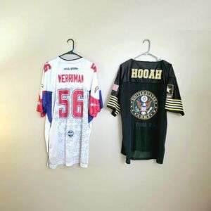 Reebok 2007 PRO BOWL Shawn Merriman Chargers + Army Football - sz XL Jersey Lot